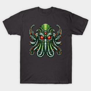 Biomech Cthulhu Overlord S01 D10 T-Shirt